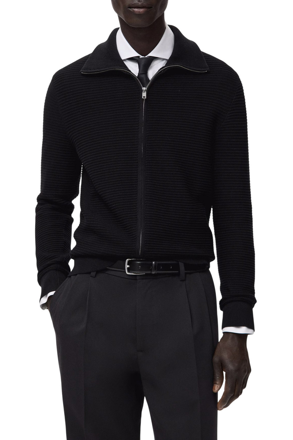 Мужской Mango Man Кардиган SALASZ с застежкой-молнией (цвет ), артикул 27081259 | Фото 3