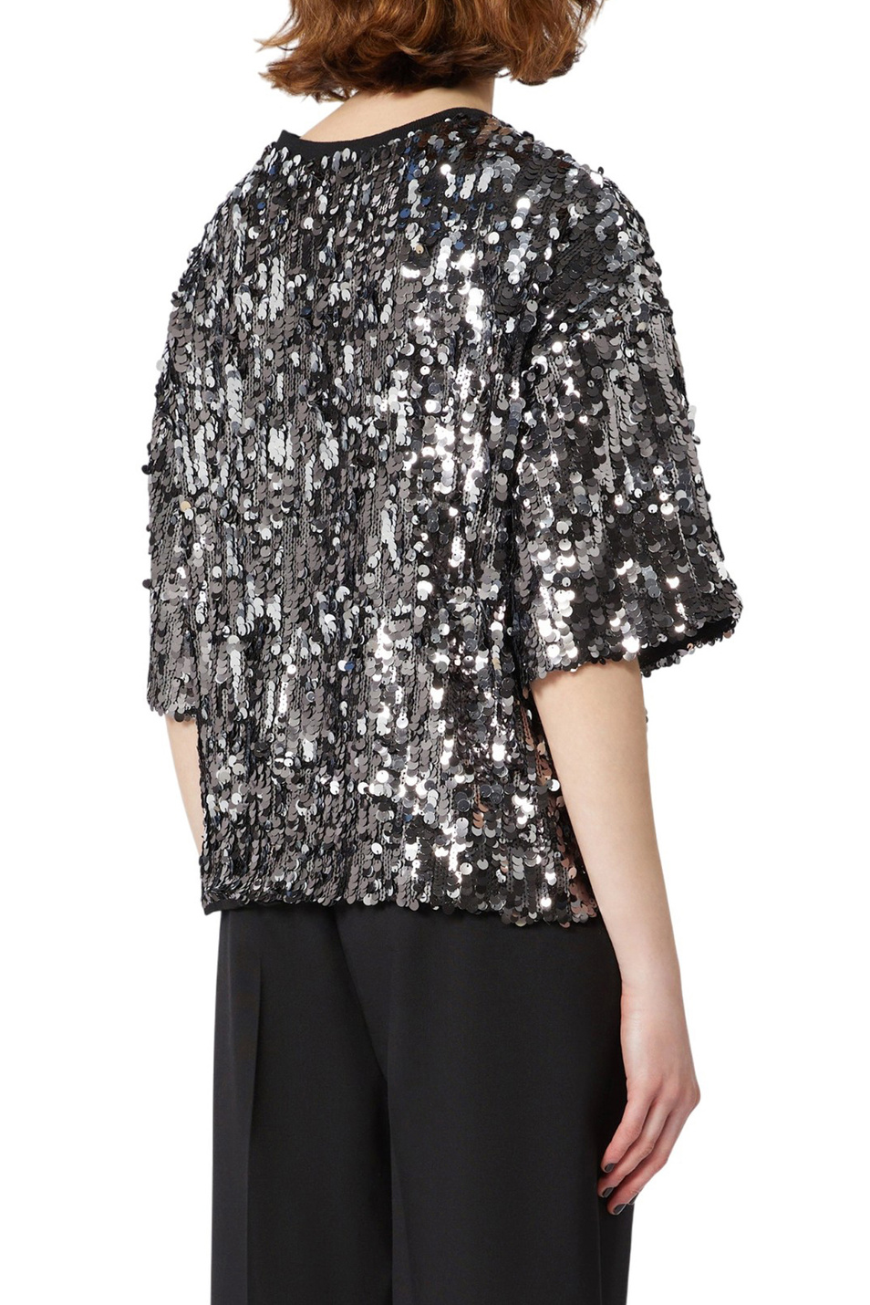 Женский Weekend Max Mara Джемпер CACAO1234 с пайетками (цвет ), артикул 2525946013 | Фото 4