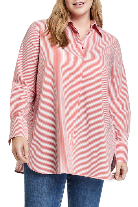 Samoon Рубашка из смесового хлопка в полоску ( цвет), артикул 960992-29244 | Фото 3