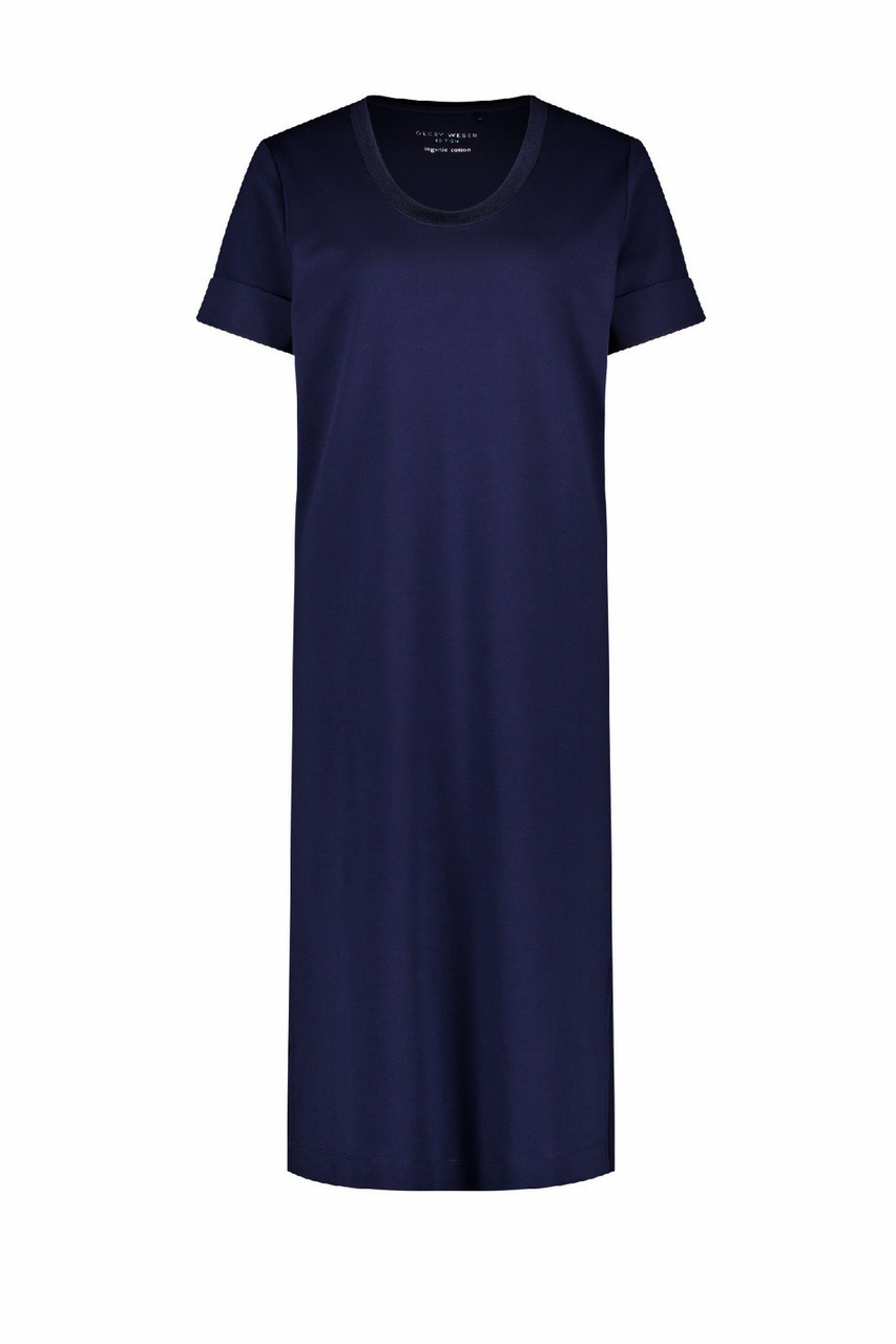 Платье из натурального хлопка|Основной цвет:Синий|Артикул:885024-44051 | Фото 1