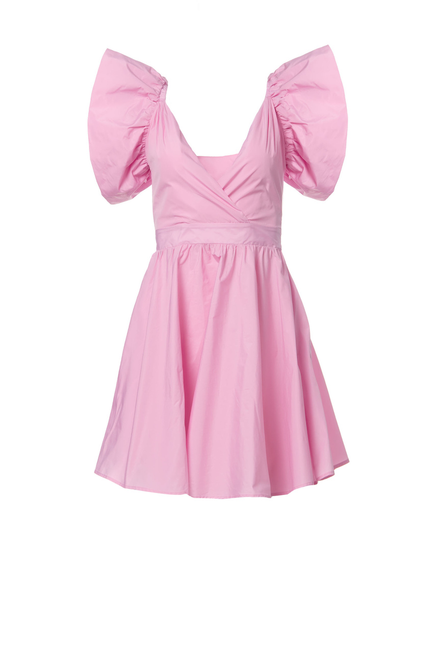 Платье из тафты на молнии|Основной цвет:Розовый|Артикул:CA2286T8864 | Фото 1
