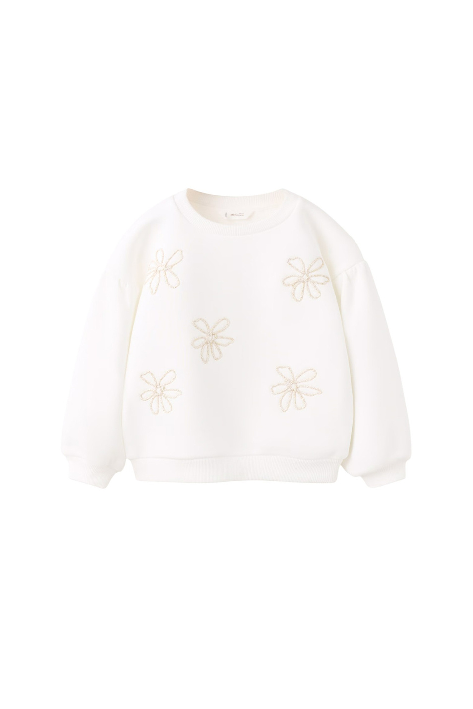 Девочкам Mango Kids Свитшот FLOR с цветочной вышивкой (цвет ), артикул 27041302 | Фото 1