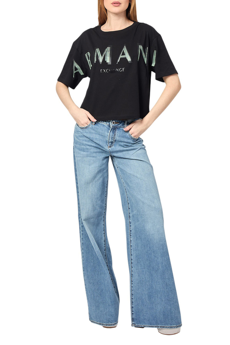 Женский Armani Exchange Футболка с логотипом (цвет ), артикул XW000520-AF10359 | Фото 2