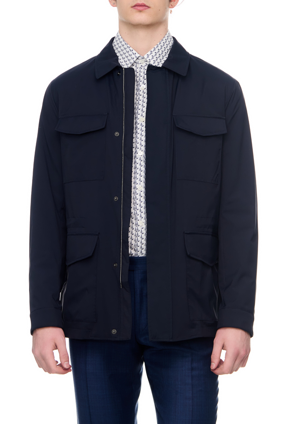 Мужской Canali Куртка на молнии и кнопках с отложным воротником (цвет ), артикул O30359SX01937 | Фото 3