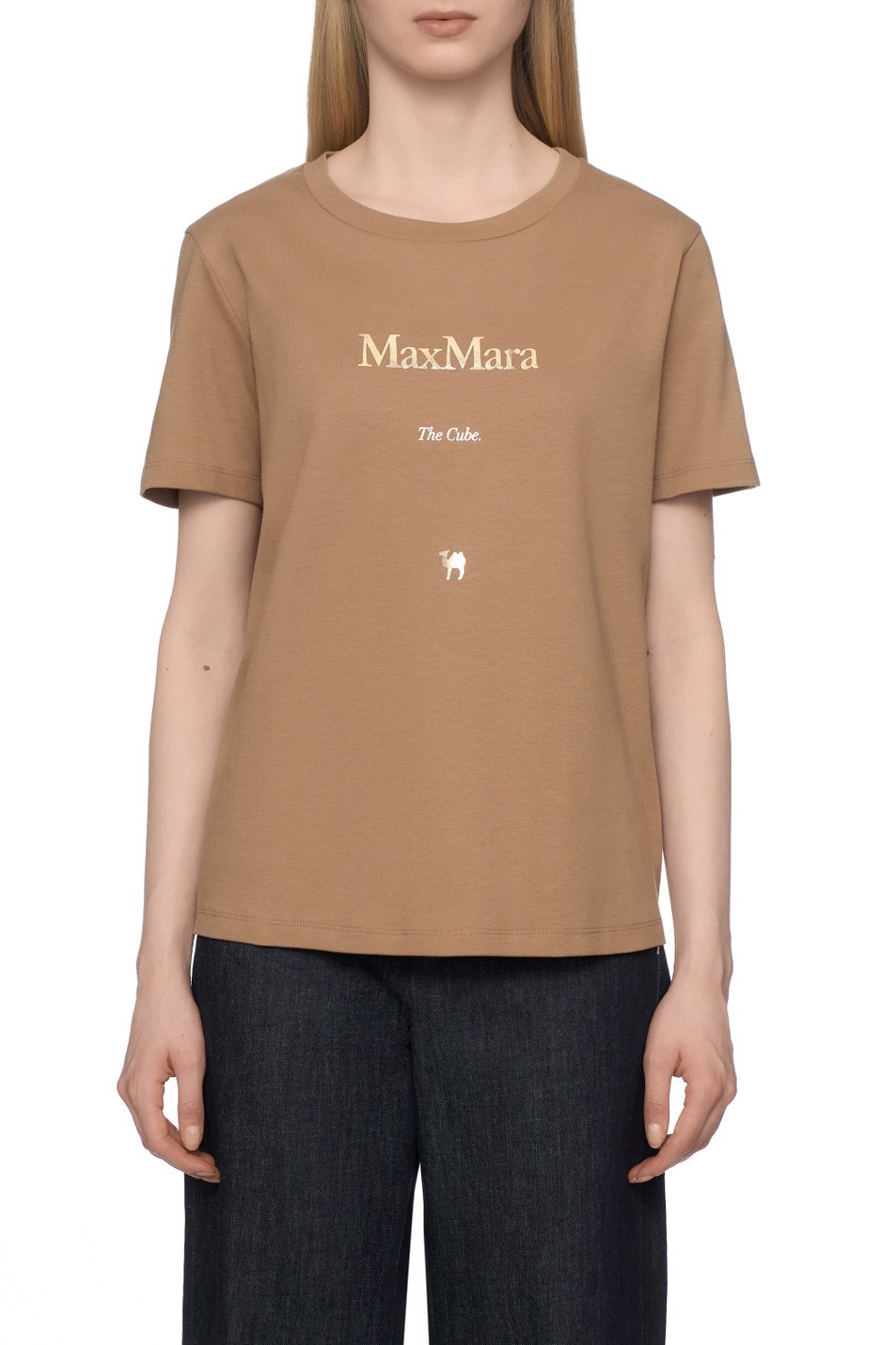 Женский Max Mara Футболка QUARZO из хлопка с принтом (цвет ), артикул 2529976031 | Фото 4