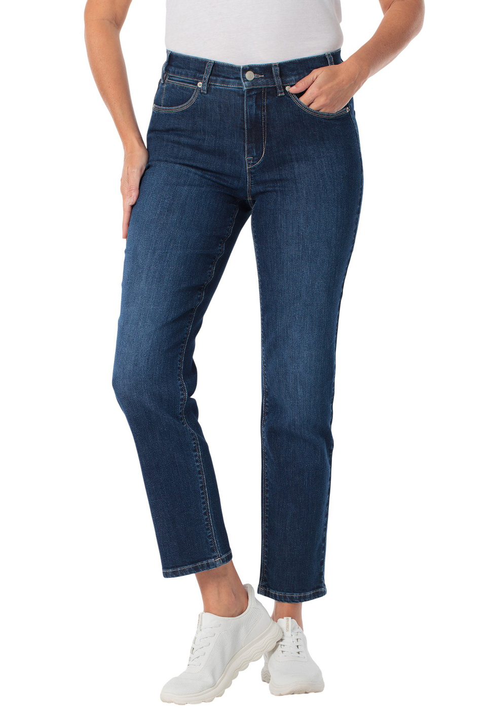 Женский Gerry Weber Джинсы из смесового хлопка (цвет ), артикул N67065 | Фото 3