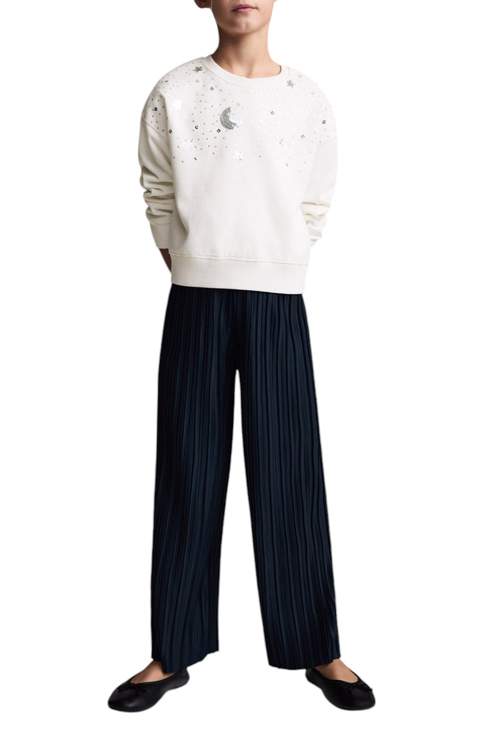 Девочкам Mango Kids Свитшот CONSTE с пайетками (цвет ), артикул 77039237 | Фото 3