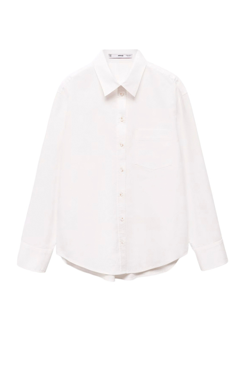 Рубашка MARBLE из натурального хлопка|Основной цвет:Белый|Артикул:67034034 | Фото 1