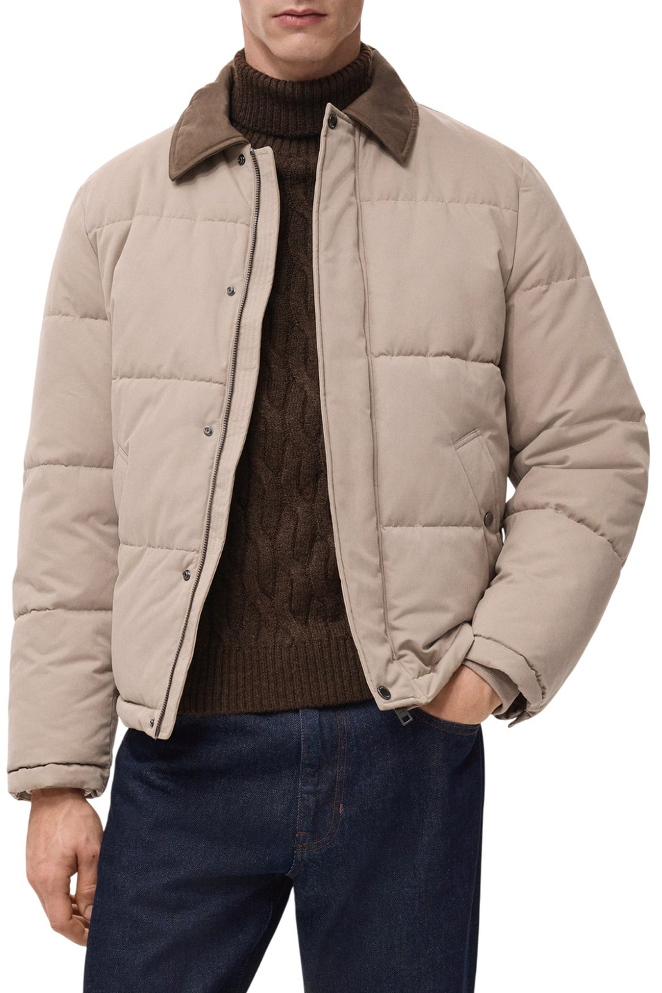 Мужской Mango Man Куртка BEARD стеганая (цвет ), артикул 27081171 | Фото 3