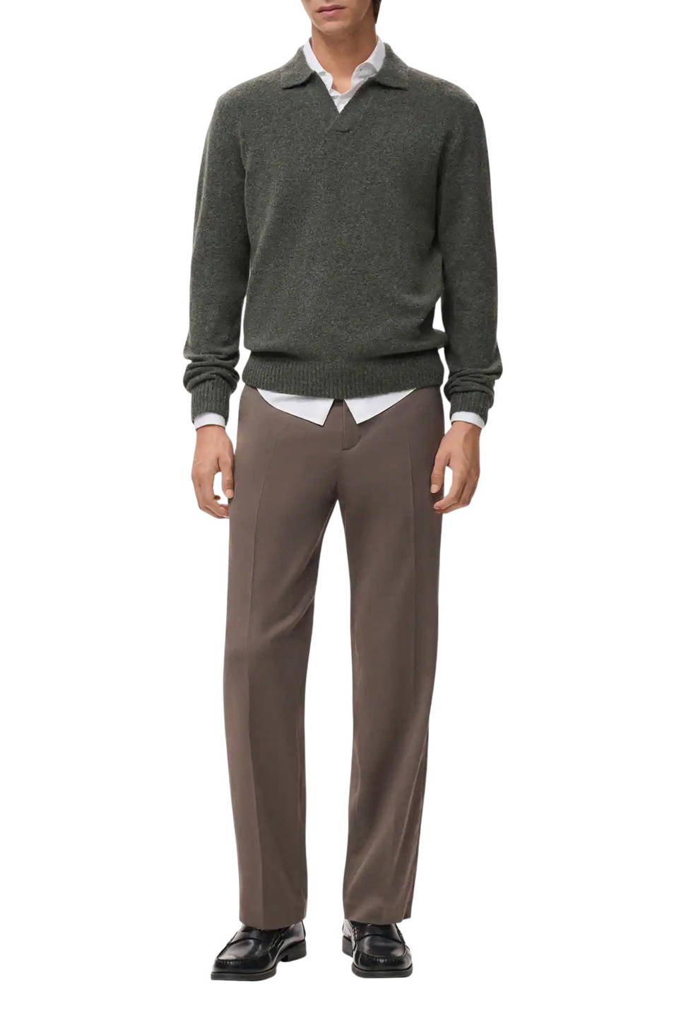 Мужской Mango Man Джемпер поло OREO (цвет ), артикул 17037897 | Фото 2