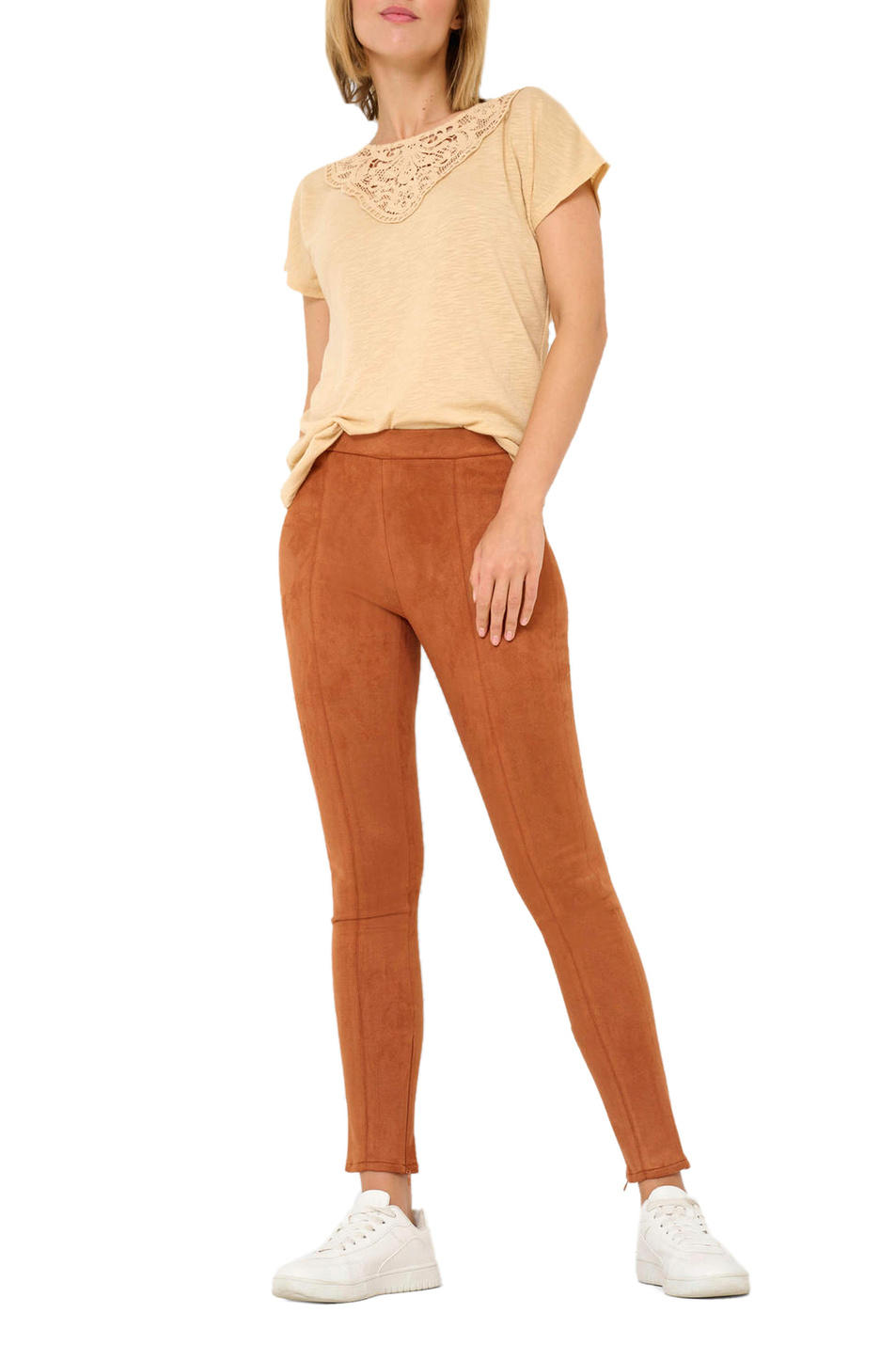 Женский Orsay Бархатистые однотонные брюки (цвет ), артикул 350167 | Фото 2