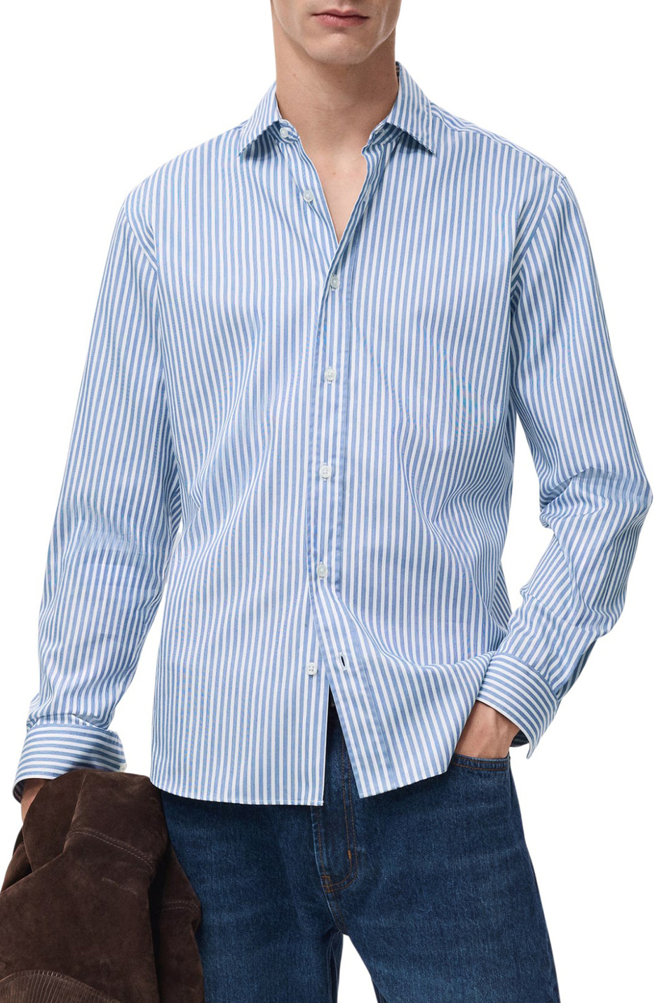 Мужской Mango Man Рубашка PLAYR из натурального хлопка (цвет ), артикул 27061231 | Фото 3