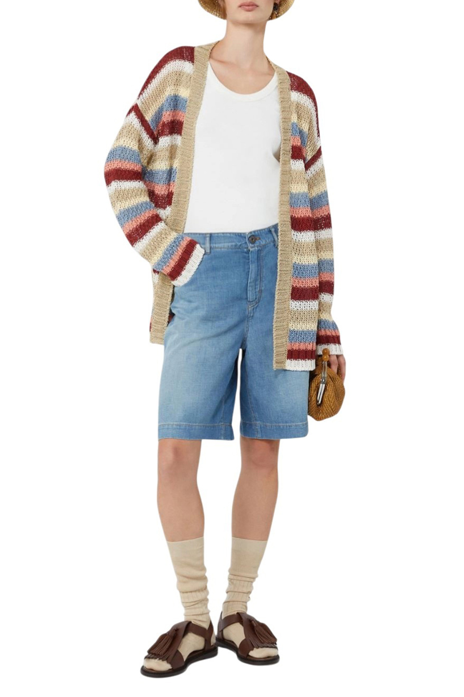 Женский Weekend Max Mara Кардиган BONITO изо льна (цвет ), артикул 2615341032 | Фото 2