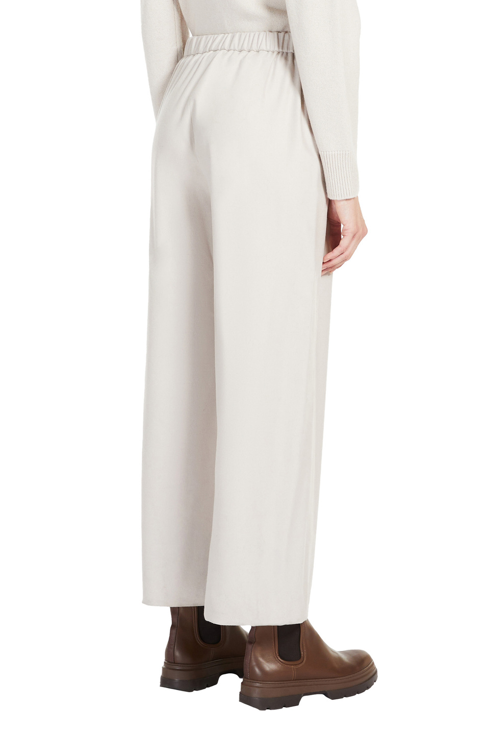 Женский Max Mara Брюки-кюлоты FLORIA из смесовой шерсти (цвет ), артикул 91360623 | Фото 4
