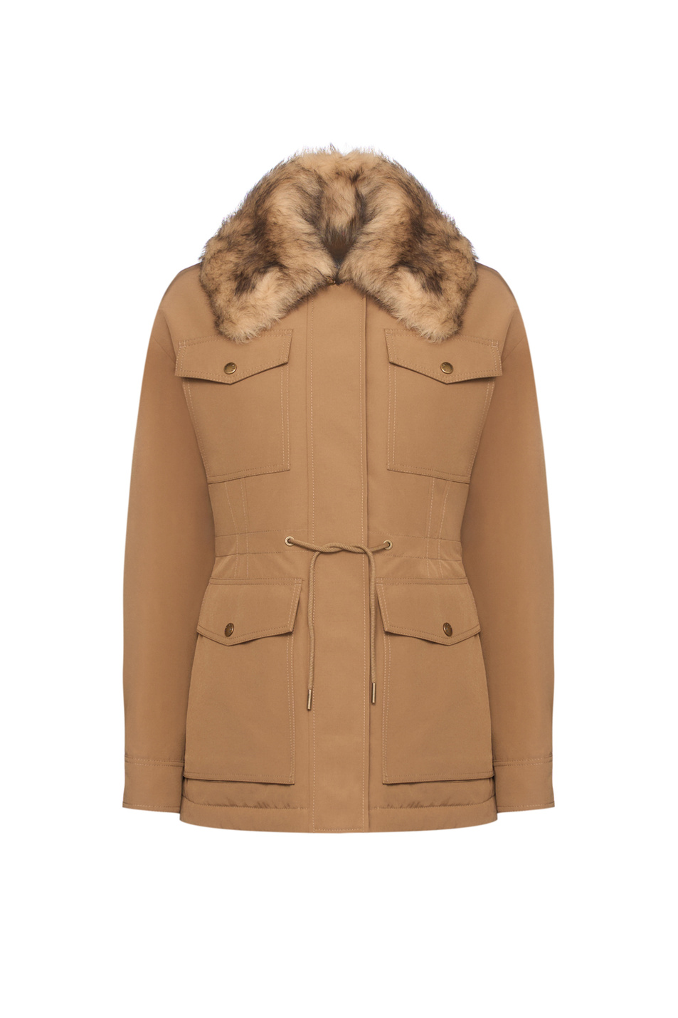 Парка CHALUS с меховым воротником|Основной цвет:Коричневый Женский Moncler Парка CHALUS с меховым воротником (цвет ), артикул K20931B00002-5983X | Фото 1