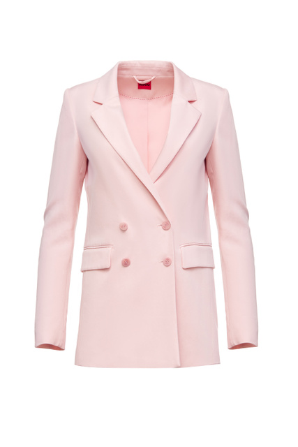 Двубортный пиджак Amiata свободного кроя из лиоцелла TENCEL|Основной цвет:Розовый|Артикул:50449869 | Фото 1