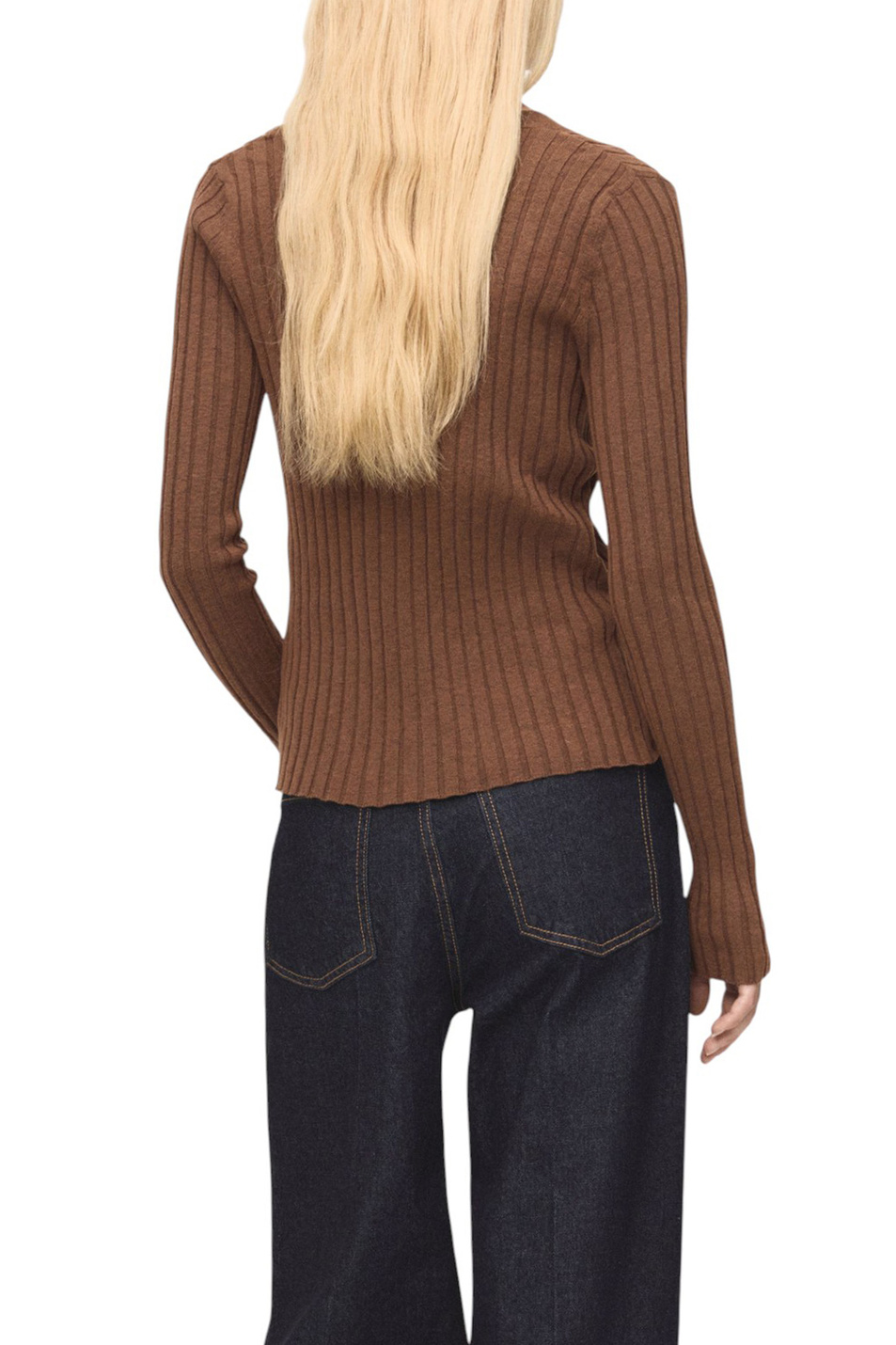 Женский Mango Кардиган FLURRY в рубчик (цвет ), артикул 17035800 | Фото 4