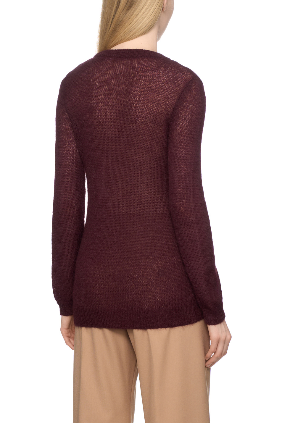 Джемпер RAMPINO однотонный|Основной цвет:Бордовый Женский iBLUES Джемпер RAMPINO однотонный (цвет ), артикул 2527366241 | Фото 5