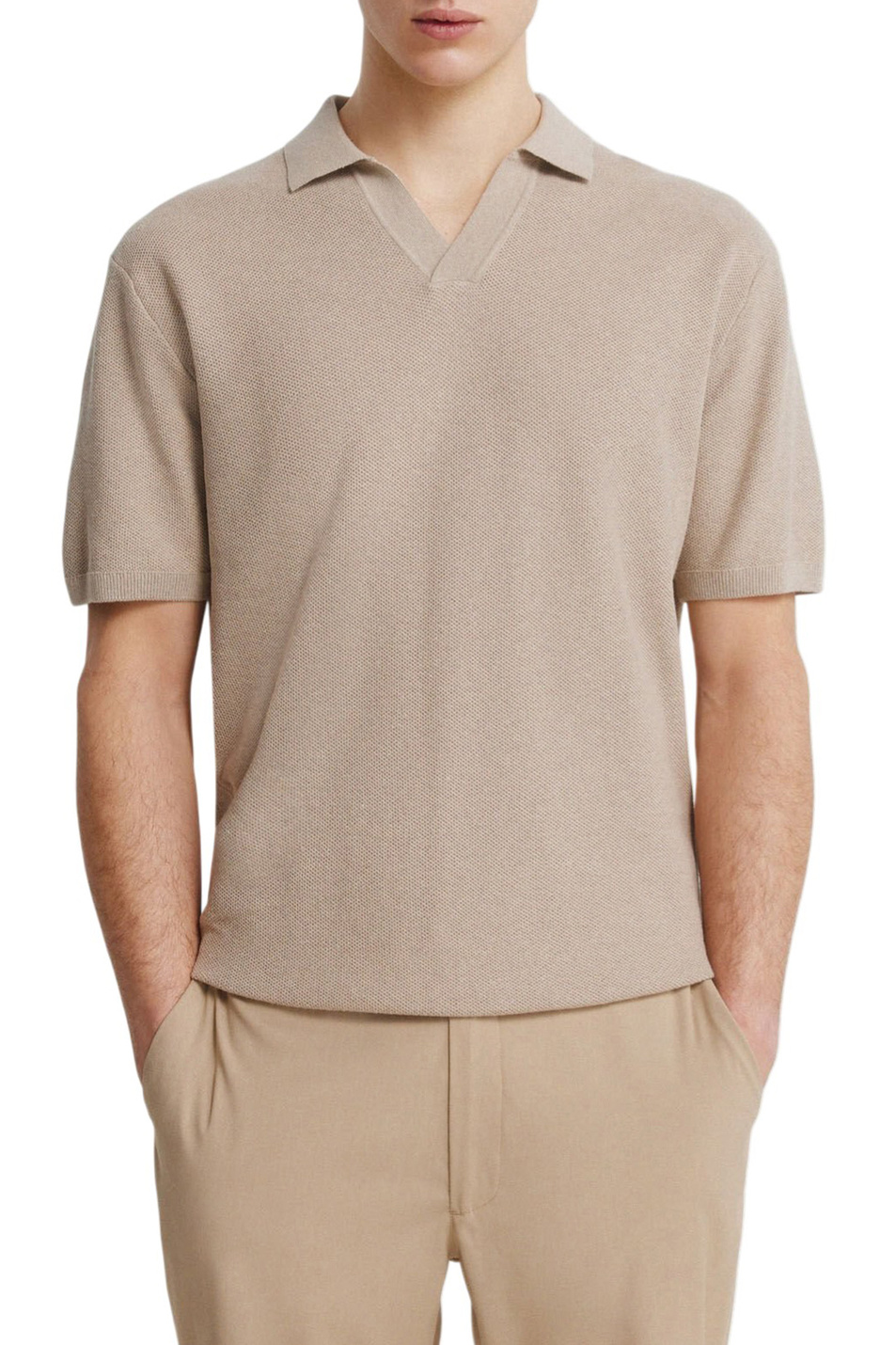 Мужской Springfield Поло из смесового хлопка (цвет ), артикул 1423134 | Фото 3