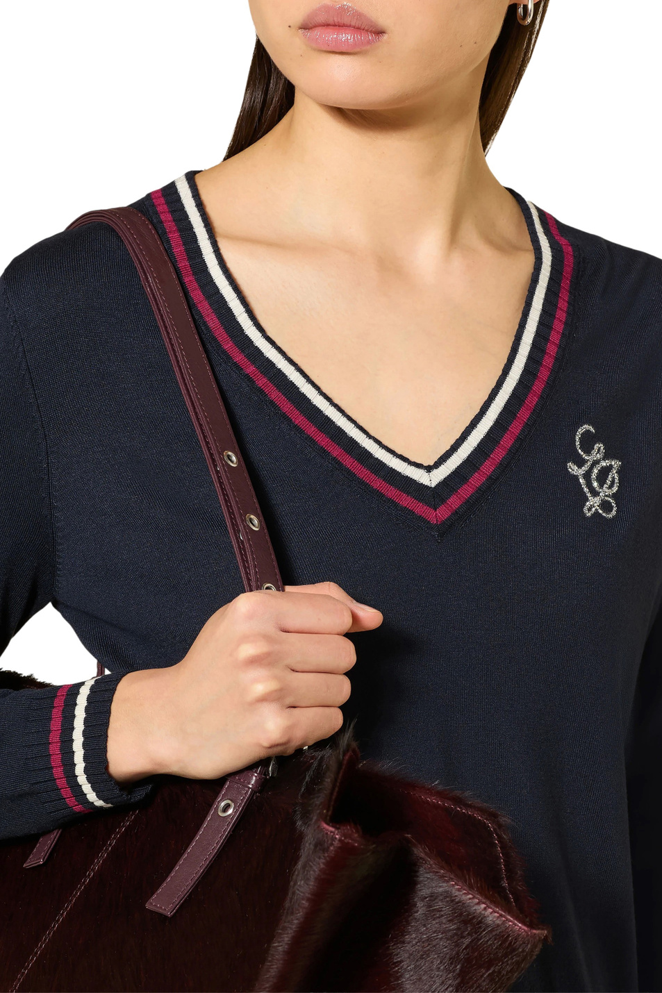 Женский Liu Jo Джемпер из смесовой вискозы (цвет ), артикул TA6068MS49I | Фото 5