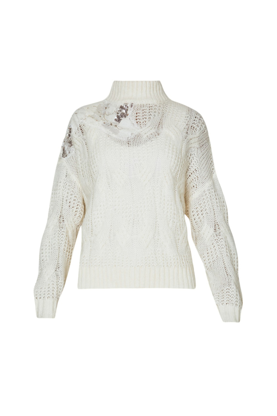 Женский Liu Jo Свитер с пайетками (цвет ), артикул WF4357MA55P | Фото 1