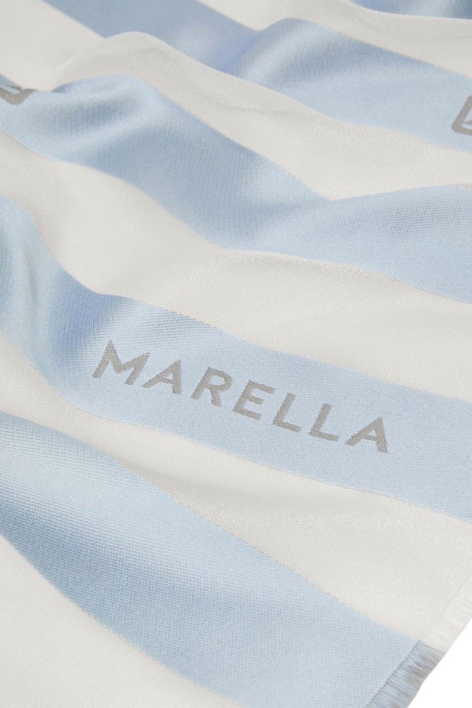 Шарф MLADOMINO с логотипом|Основной цвет:Серый Женский MARELLA Шарф MLADOMINO с логотипом (цвет ), артикул 2613541116 | Фото 3