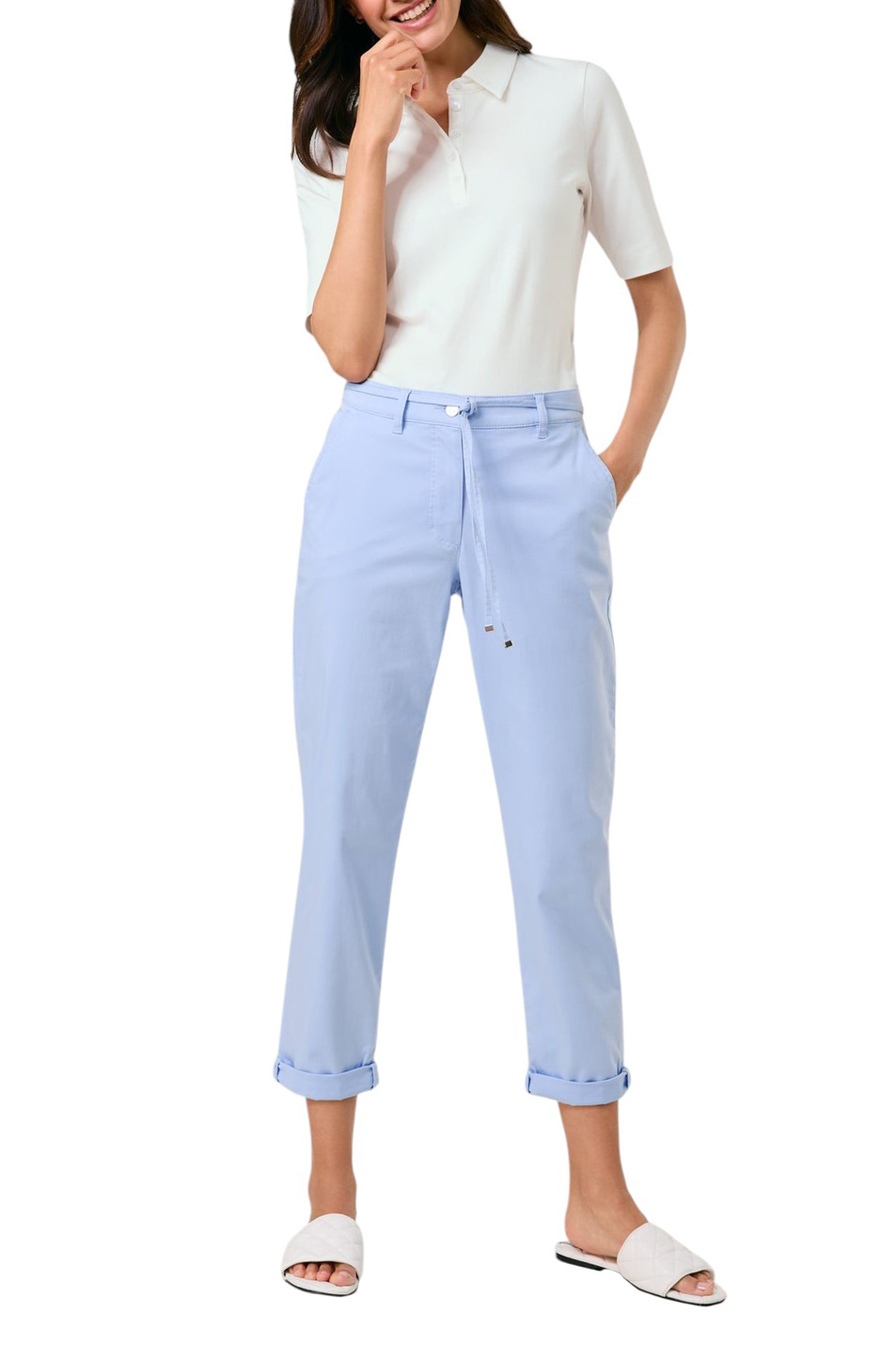 Женский Gerry Weber Брюки из эластичного хлопка (цвет ), артикул 925045-66933-KESSY | Фото 3