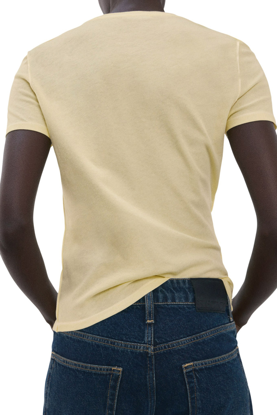 Женский Mango Футболка COULAN из хлопка (цвет ), артикул 27094078 | Фото 4