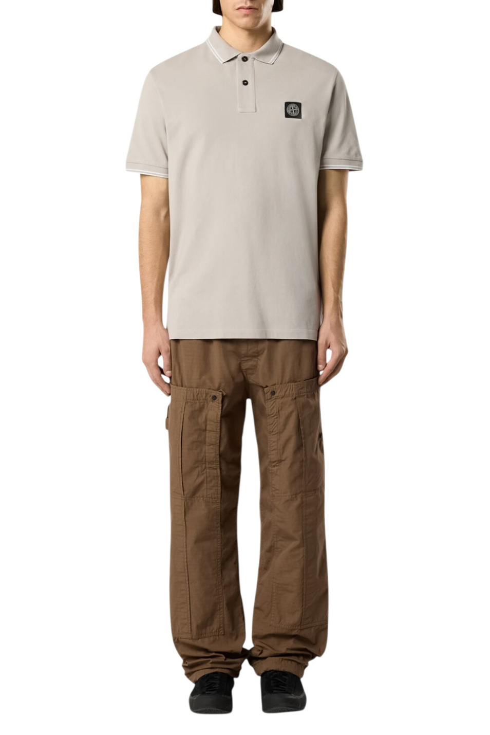 Мужской Stone Island Поло с контрастными деталями (цвет ), артикул L1S152200010-S0018 | Фото 3