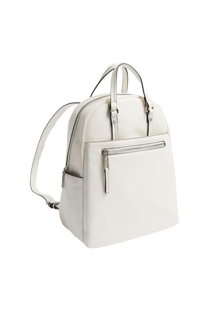 Рюкзак с внешними карманами|Основной цвет:Белый|Артикул:196609 | Фото 2