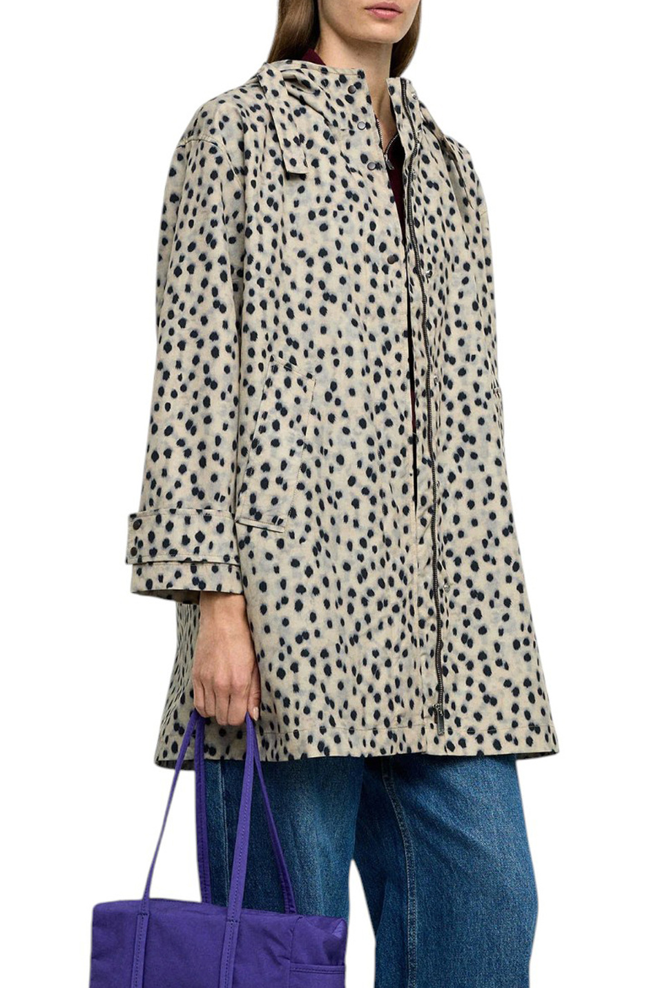 Куртка с анималистичным принтом|Основной цвет:Разноцветный Женский Parfois Куртка с анималистичным принтом (цвет ), артикул 237434 | Фото 3