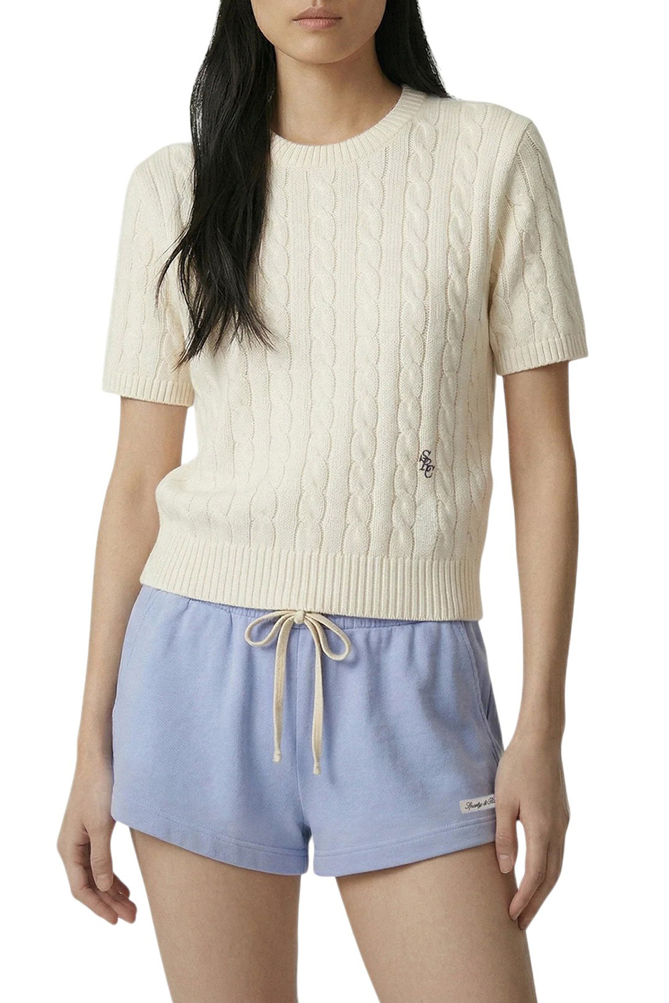 Женский Sporty & Rich Джемпер SRC из хлопка (цвет ), артикул TO09976302WH37 | Фото 4