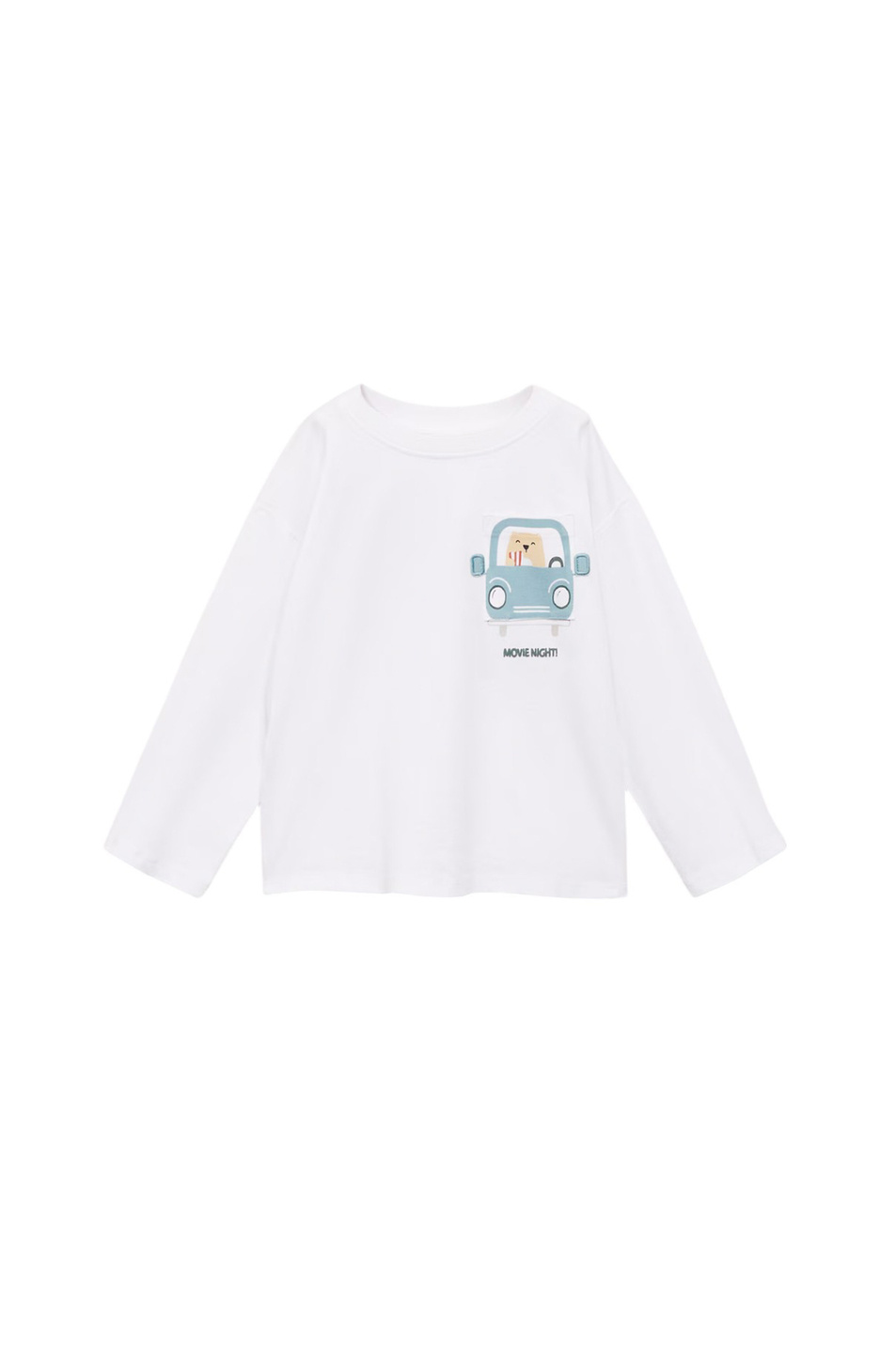 Мальчикам Mango Kids Лонгслив DRIVEIN из хлопка (цвет ), артикул 87033287 | Фото 1