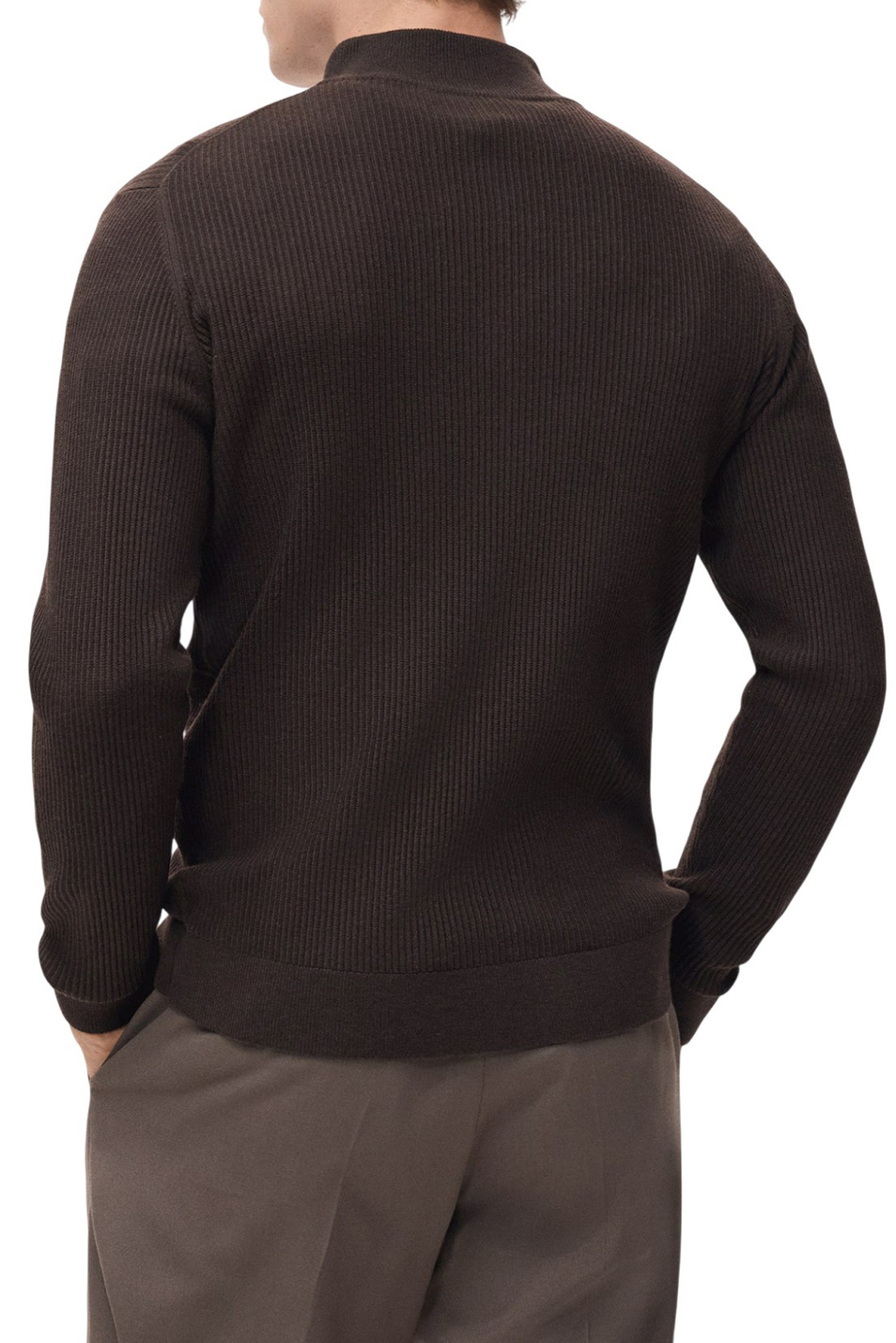 Мужской Mango Man Джемпер ANTIGUAP с застежкой-молнией (цвет ), артикул 27041283 | Фото 4