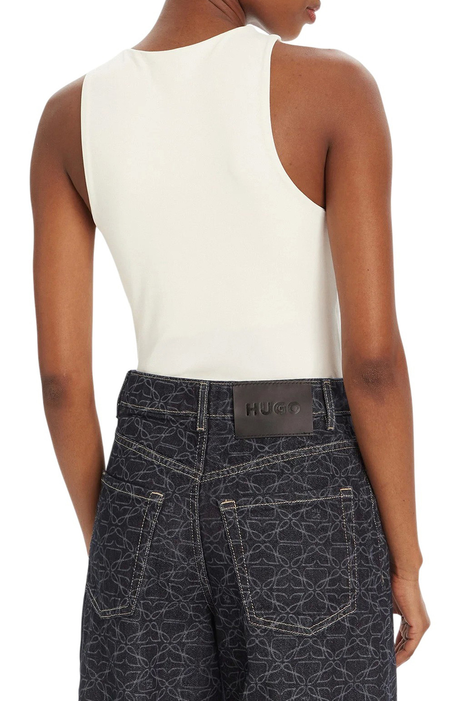 Боди Dasiel с логотипом|Основной цвет:Белый Женский HUGO Боди Dasiel с логотипом (цвет ), артикул 50545196 | Фото 5