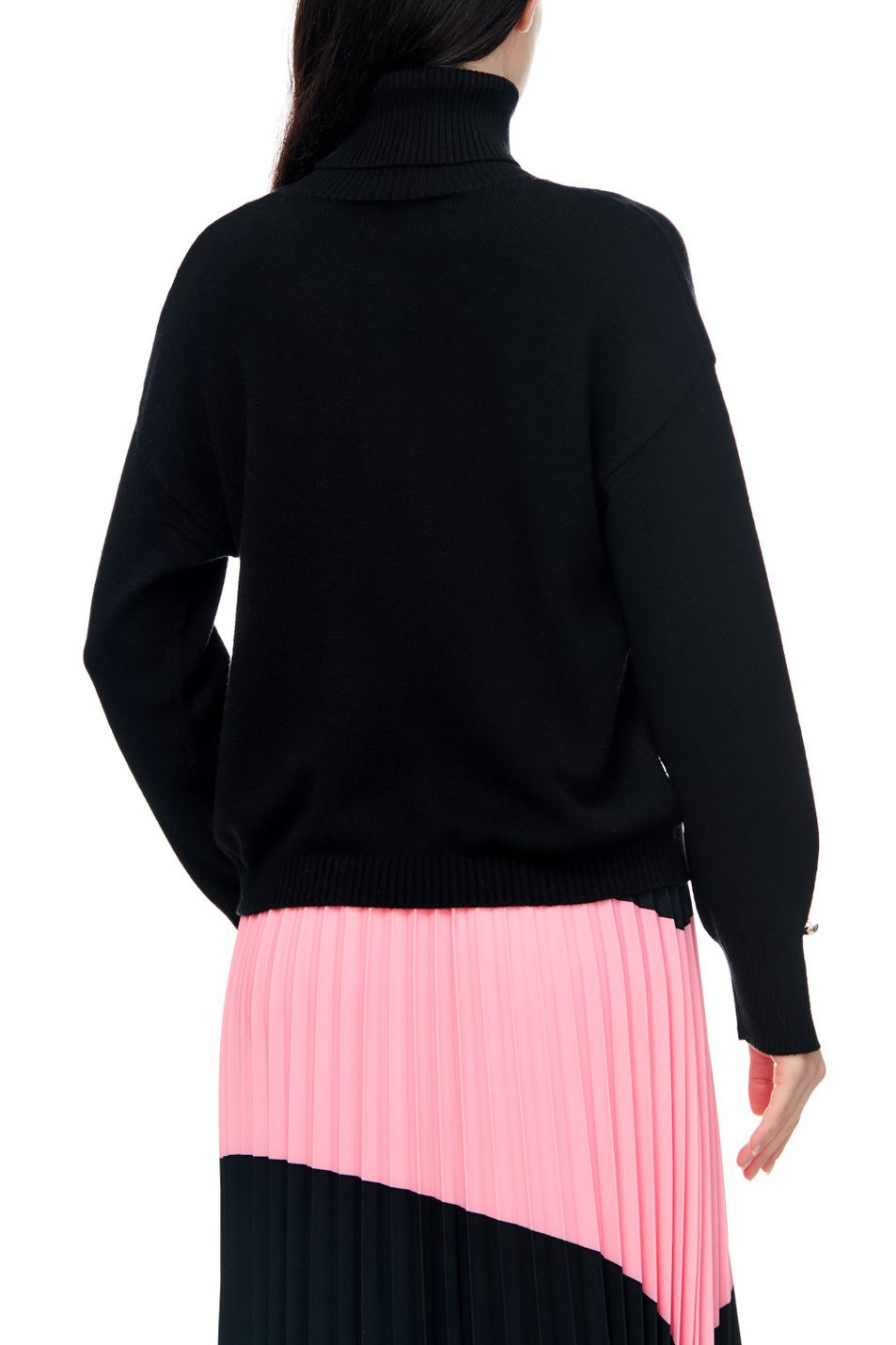 Женский Liu Jo Однотонный свитер с разрезами на рукавах (цвет ), артикул CF2345MA75L | Фото 6