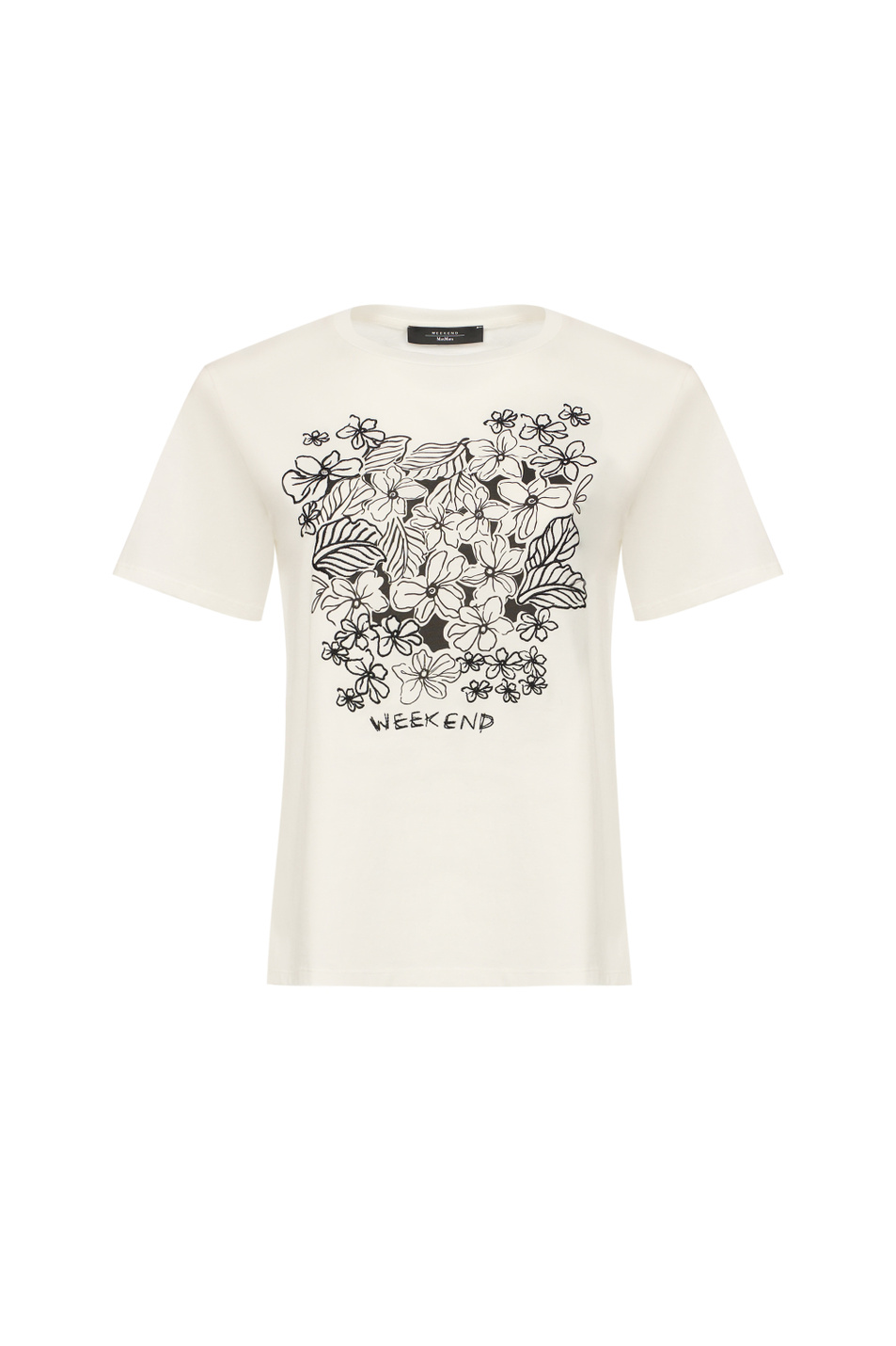 Женский Weekend Max Mara Футболка BORA из хлопка с вышивкой (цвет ), артикул 2615971042 | Фото 1