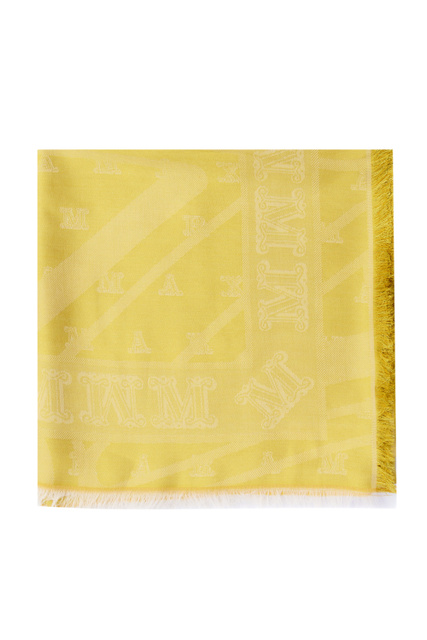Платок GASTONE из шелка и хлопка|Основной цвет:Желтый|Артикул:2345410231 | Фото 1