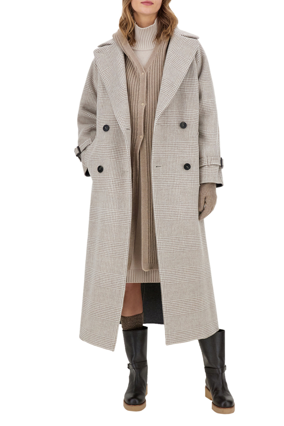 Weekend Max Mara Двубортное пальто GORDON из натуральной шерсти (цвет ), артикул 50160313 | Фото 3