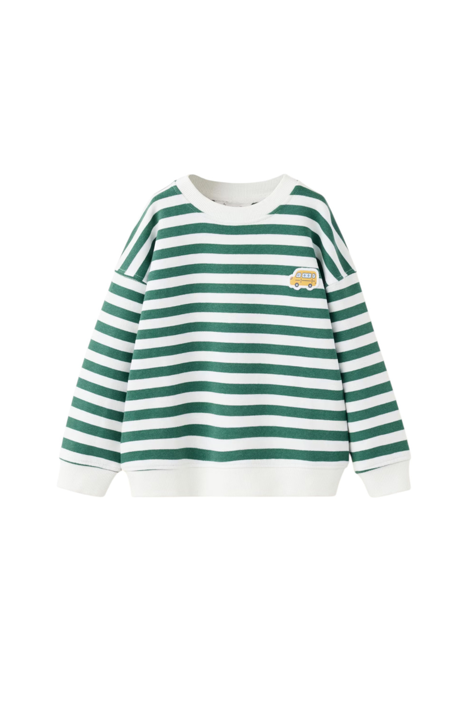 Свитшот STRIPES из хлопка|Основной цвет:Белый Мальчикам Mango Kids Свитшот STRIPES из хлопка (цвет ), артикул 37053307 | Фото 1