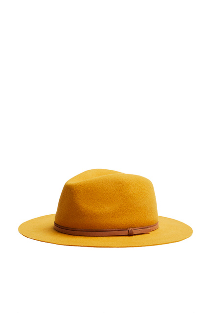 Шерстяная шляпа|Основной цвет:Желтый|Артикул:190893 | Фото 1