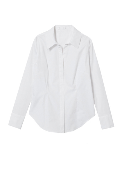 Рубашка SOFIA из смесового хлопка|Основной цвет:Белый|Артикул:37092504 | Фото 1