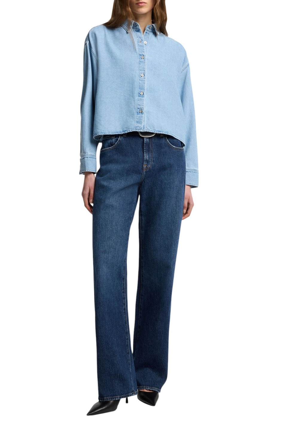 Женский 7 for all Mankind Джинсы из эластичного хлопка (цвет ), артикул 7UE60C10 | Фото 2