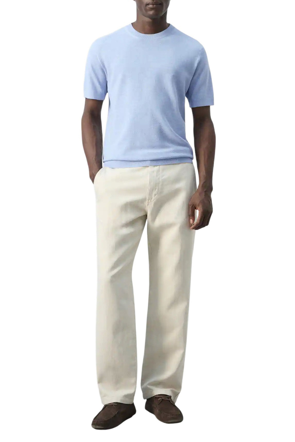 Мужской Mango Man Футболка ANDREW из смесового хлопка (цвет ), артикул 27095938 | Фото 2