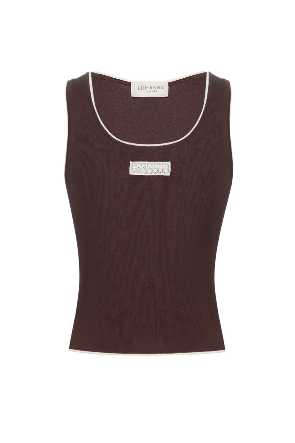 Женский Ermanno Firenze Топ с логотипом (цвет ), артикул D48EL030EP0 | Фото 1