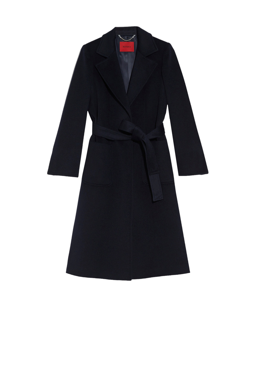 Пальто RUNAWAY из натуральной шерсти|Основной цвет:Синий|Артикул:40149723 | Фото 1