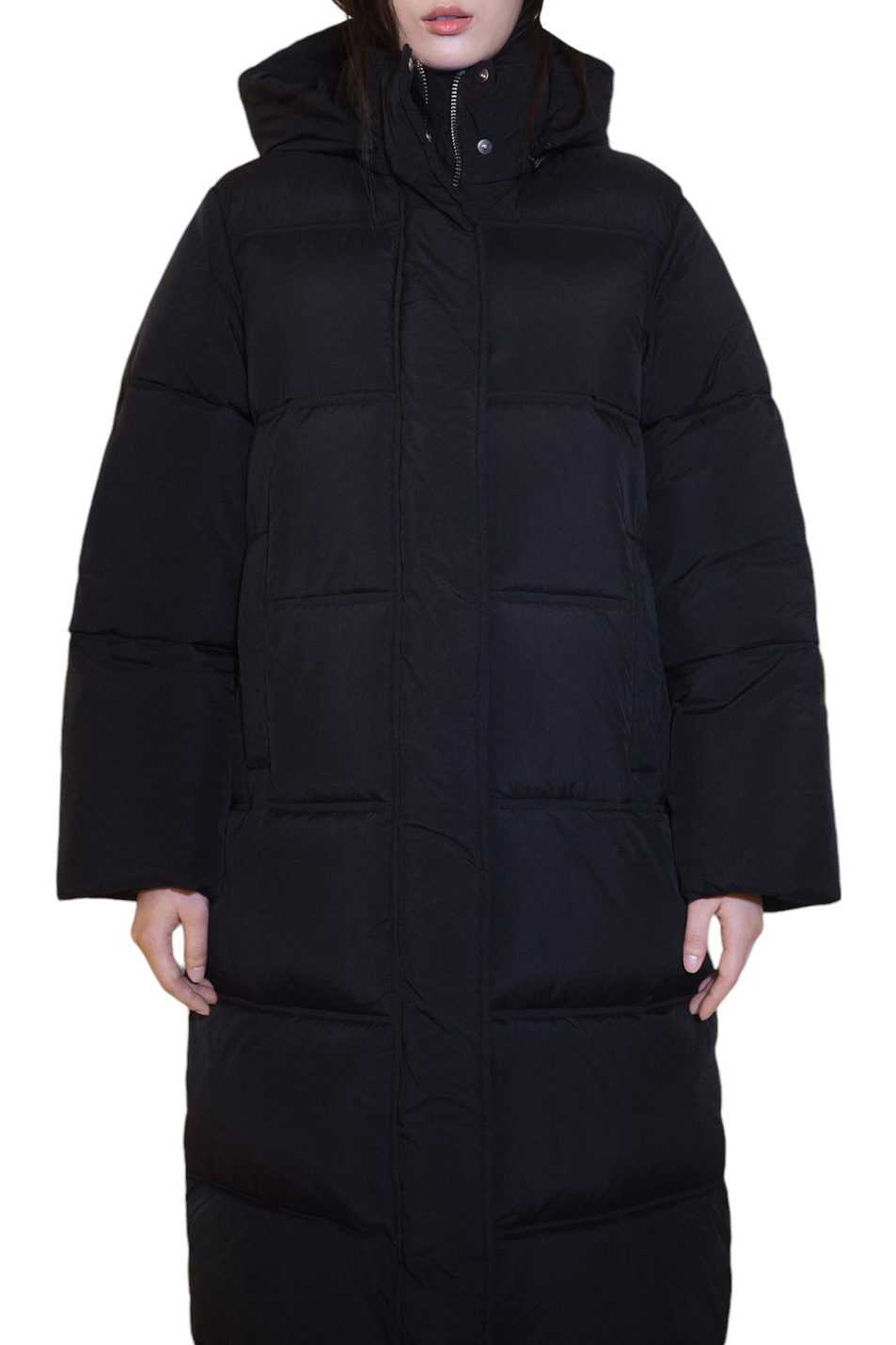 Пальто KATMANDU стеганое с капюшоном|Основной цвет:Черный Женский Mango Пальто KATMANDU стеганое с капюшоном (цвет ), артикул 77047664 | Фото 3