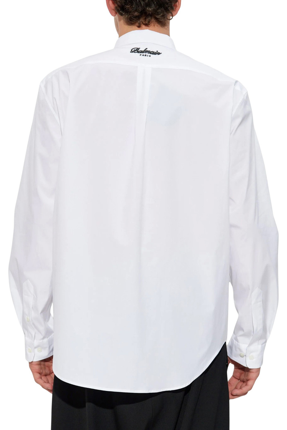 Рубашка из эластичного хлопка|Основной цвет:Белый Мужской Balmain Рубашка из эластичного хлопка (цвет ), артикул FH0HS496CF43 | Фото 5