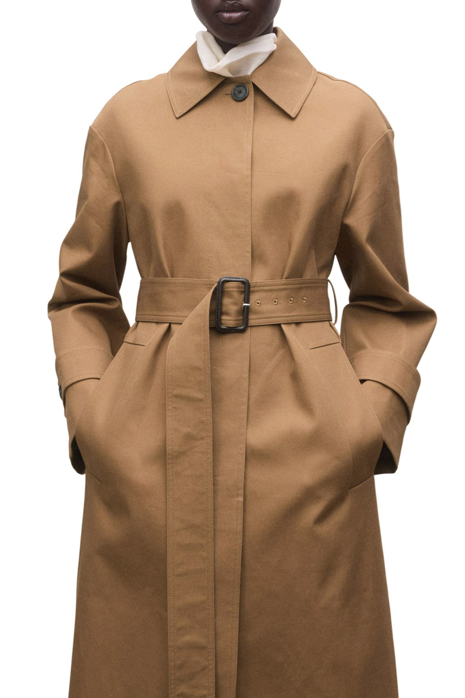 Женский Mango Тренч RIBO с поясом (цвет ), артикул 27054440 | Фото 3