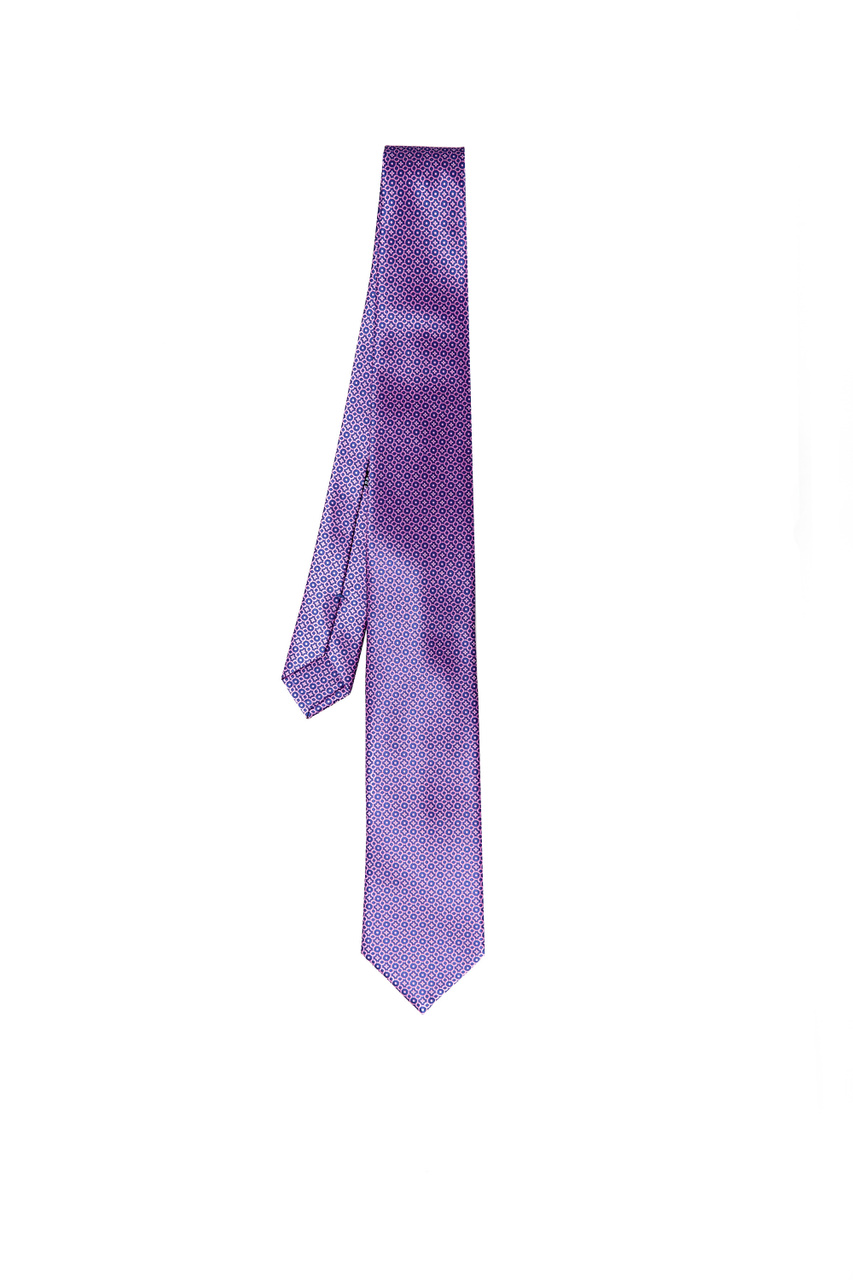 Галстук из чистого шелка|Основной цвет:Фиолетовый|Артикул:CH-21038 | Фото 1